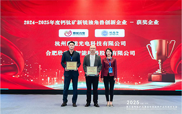 合肥欣奕华荣获钙钛矿行业双项大奖 创新实力与领袖风范获权威认可